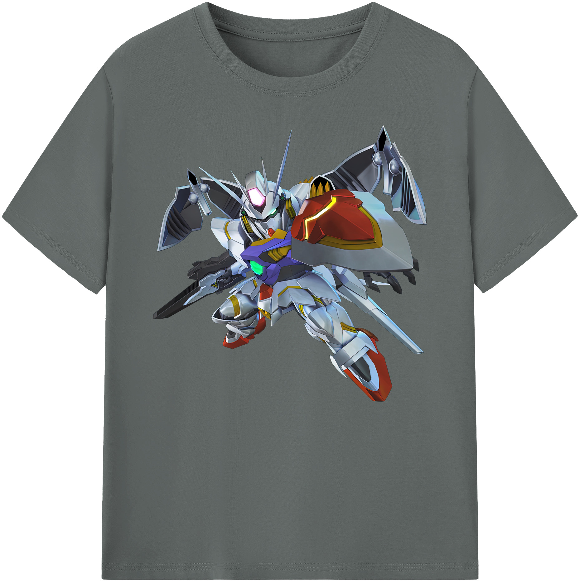 （画像用） 機動戦士ガンダム Mobile Suit Gundam 綿100％ メンズ半袖Tシャツ｜肌触りやわらか＆通気性